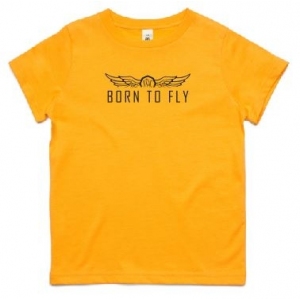 Youth Born to Fly Tee - Black Print