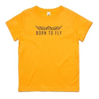 Youth Born to Fly Tee - Black Print