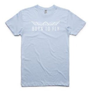 Men's Born to Fly Tee - White Print