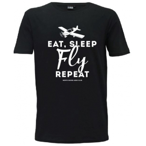 Mens Eat, Sleep, Fly, Repeat Tee
