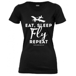 Womens Eat, Sleep, Fly, Repeat Tee