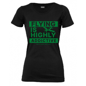 Womens Flying Is Highly Addictive Tee